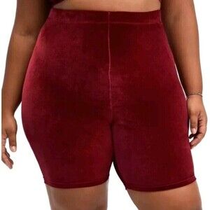 Fabletics Women's Athletic Shorts in Burgundy